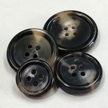 GH-16 Genuine Horn Suit and Outerwear Button - 3 Sizes GH-16 Genuine Horn Suit and Outerwear Button - 3 Sizes